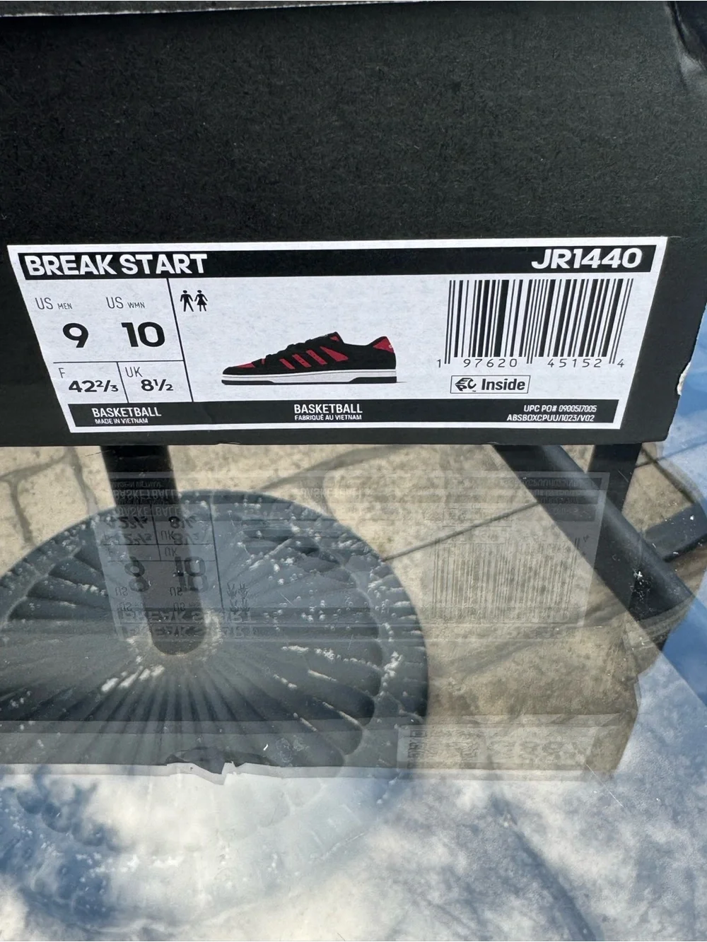 adidas Black and Red Low-Top Sneakers